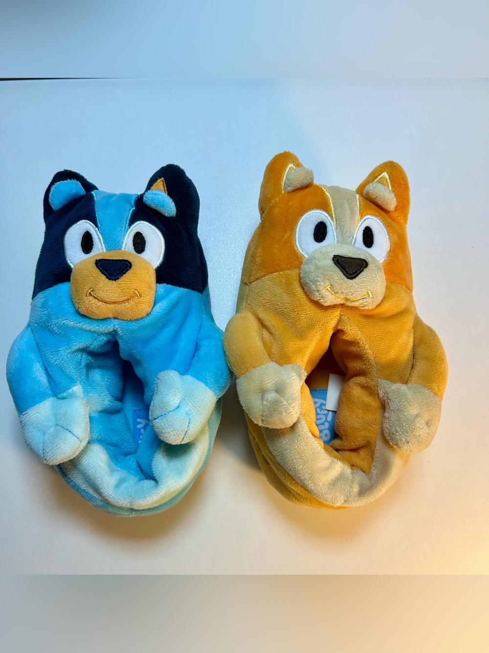 Bluey Plush Slippers for Kids - Soft Cozy Indoor Shoes, 11/12